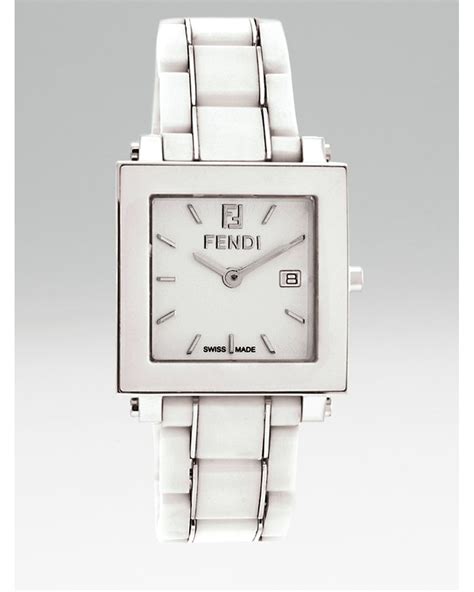 white ceramic fendi watch|Fendi watches old models.